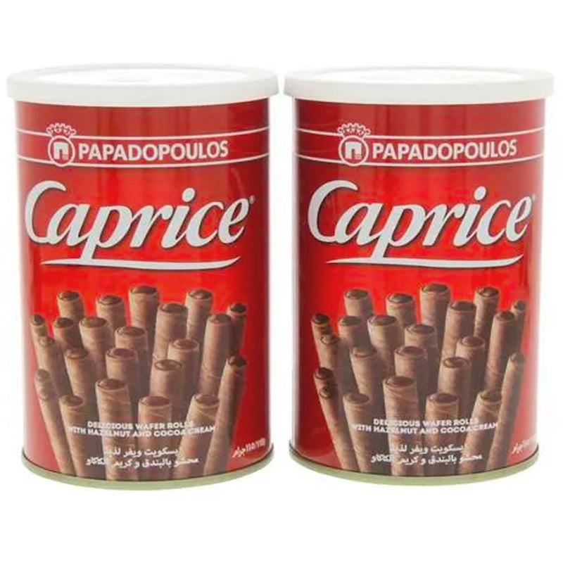 Caprice Wafer Roll, Chocolate, 2 X 115 G, 20% Extra